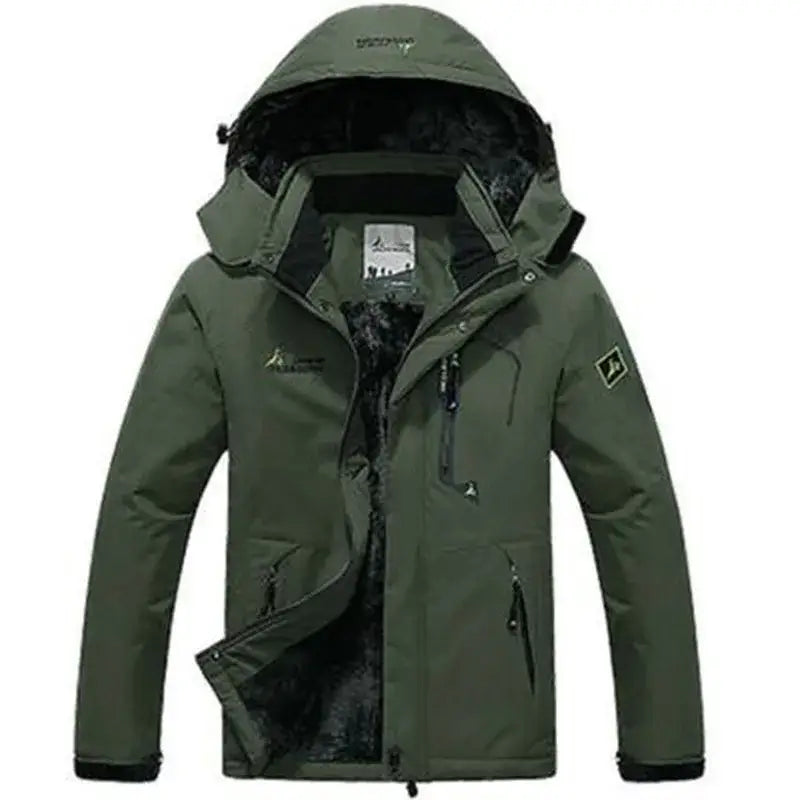 King Billion Mens Cotton Winter Jacket Regular Size - army green / Asian XL 60-70kg
