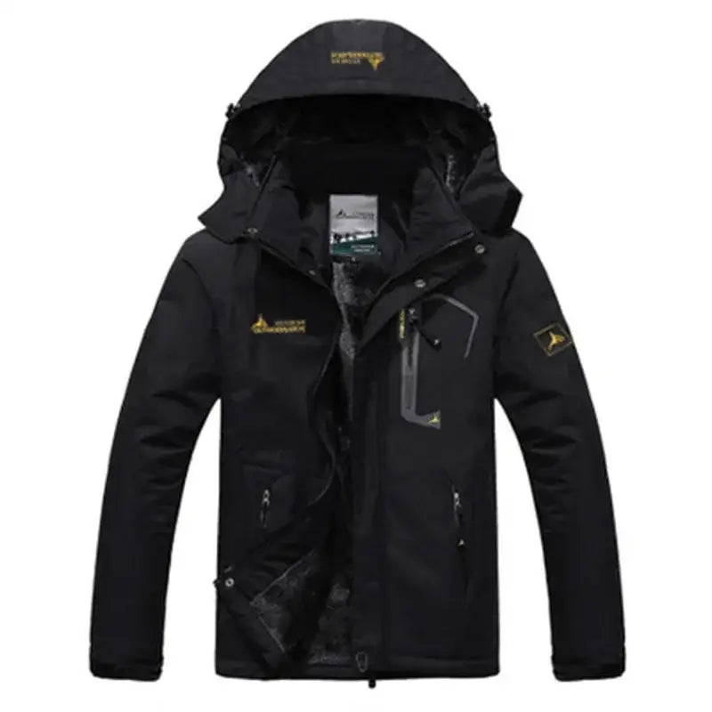 King Billion Mens Cotton Winter Jacket Regular Size - black / Asian 5XL 105-115kg