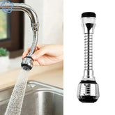 Kitchen Stainless Steel Faucet Sprinkler Water-saving Device Lengthening Rotating Splash Proof Sprinkler Spray Extender