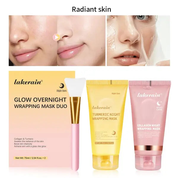 Deep Collagen Mask for Women (Night Wrapping) – Lifting Skin Care - Collagen Turmeric