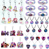 Kpop Demon Hunter Birthday Key Chain Fans Bag Keyring Demon Huntrix Kpop Keychain Gifts for Party Guests Kpop Warriors