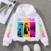 Kpop Demon Hunters Kids Sweatshirt – Cute Autumn Hoodie for Girls Fashionable Girls’ Clothes - White / 100