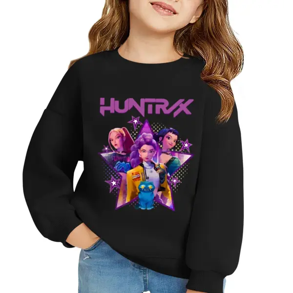 Huntrix Demon Hunters Pullover Sweatshirts for Kids Ages 3 to 6 - 6 / 110