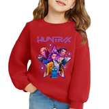 KPop Demon Hunters Huntrix Sweatshirts Kids Clothes Long Sleeve Autumn Pullover Boys Girls Hoodies Children Casual