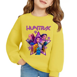 KPop Demon Hunters Huntrix Sweatshirts Kids Clothes Long Sleeve Autumn Pullover Boys Girls Hoodies Children Casual