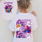 Disney Unisex Graphic Tshirt Summer Demon Hunters Print for Kids 4-6Y