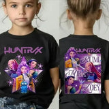 Disney Unisex Graphic Tshirt Summer Demon Hunters Print for Kids 4-6Y