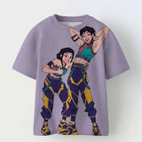 Maternity Patchwork Top – Soft Unisex All-Season Cute Printed Tee - AHZ5DO0312 / children-160