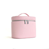 Cosmetic box with internal storage and customizable letters - pink