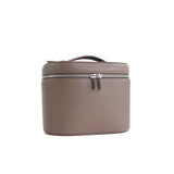 Cosmetic box with internal storage and customizable letters - coffee