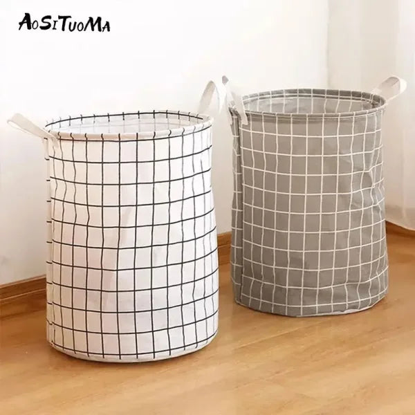 Large Foldable Waterproof Household Dirty Clothes Basket by AOSITUOMA - Himpall