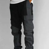 Large Pocket Stitching Trousers Men’s Loose Feet - None