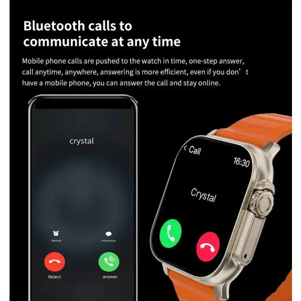 X10 Ultra Smartwatch Bluetooth Talk with Silica Gel Band
