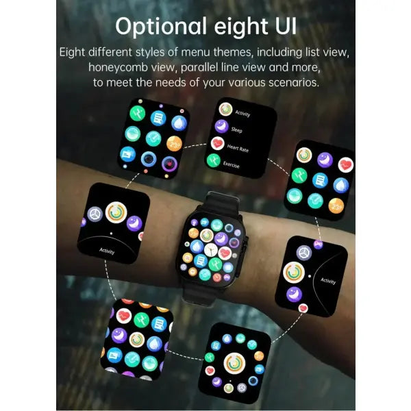 X10 Ultra Smartwatch Bluetooth Talk with Silica Gel Band