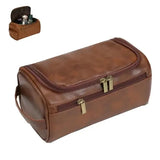 Leather Toiletry Bag Large Dopp Kit – Hanging Travel Cosmetic Case
