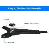 Half Finger Glove Polyester LED Fishing Light