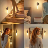 LED Night Light Motion Sensor USB Charging Intelligent Wardrobe Lamp