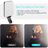 Rechargeable LED Selfie Light for Enhanced Video Quality