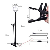 LED Selfie Ring Light for Live Adjustable Makeup Light-8cm Stand