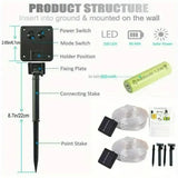 Waterproof LED Solar String Lights Tube Rope Outdoor Decoration