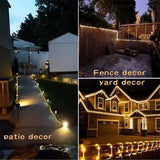 Waterproof LED Solar String Lights Tube Rope Outdoor Decoration