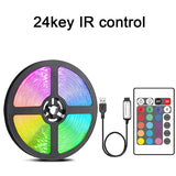 Led Strip Lights with 44 Key Remote Control 1m 5m 10m 20m RGB Tape Led Wall Room for Home Bedroom Party Decor TV