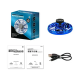 LED UFO Drone Interactive Mini Flying Toy with LED Lights - Blue