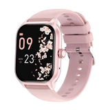 Smart Watch Activity Tracker with 220-300mah Battery - Pink silicone
