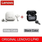 Lenovo LP40 Headphones with Superior Wireless Sound for Android - LP40 blac1whit1 / CHINA
