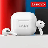 Lenovo LP40 True Wireless Stereo Earbuds with Superior Sound Quality - LP40 White