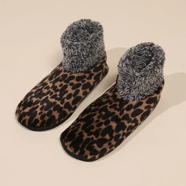 Striped Winter Floor Socks for Women Warm Polyester Cozy Lounge Socks - C / Mens sizes 39-42