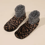 Striped Winter Floor Socks for Women Warm Polyester Cozy Lounge Socks - C / Mens sizes 39-42