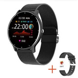 LIGE Smart Watch with Health Tracking and Distance Tracker - Mesh belt black