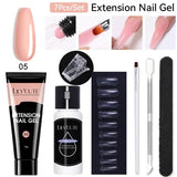 7Pcs Set 15ml Clear Quick Extension Nail Gel Kit - 7Pcs Set 05
