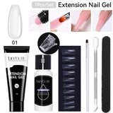 7Pcs Set 15ml Clear Quick Extension Nail Gel Kit - 7Pcs Set 05