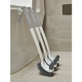 Long Handled Toilet Brush Suction Cup Type Hole Free Wall Mounted Double-Sided Elbow No Dead Corners Cleaning Squatting