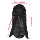 Long Satin Bonnet Solid Color Extra Large Sleep Cap With Long Tie Hair Bonnet For Black Women Hair Care Cap For All