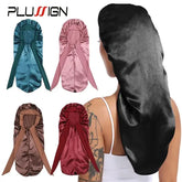 Long Satin Bonnet Sleep Cap Extra Large Tie Band Hair Protection