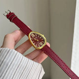 Snake dial watch with leather band width 15 and animal shape case - RD