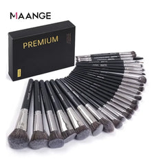 MAANGE 25-Piece Makeup Brush Set – Professional Face & Eye Brushes in Gift Box - Himpall