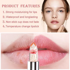 Magic Flower Jelly Lipstick Set β Color Changing Moisturizing Lip Balm, Long-Lasting Lip Gloss - Himpall