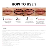 Magic Peel Off Lip Cosmetic Matte Lip Liner Pencil Long Lasting Waterproof Smudge Proof Transfer Proof Peel Off Lip