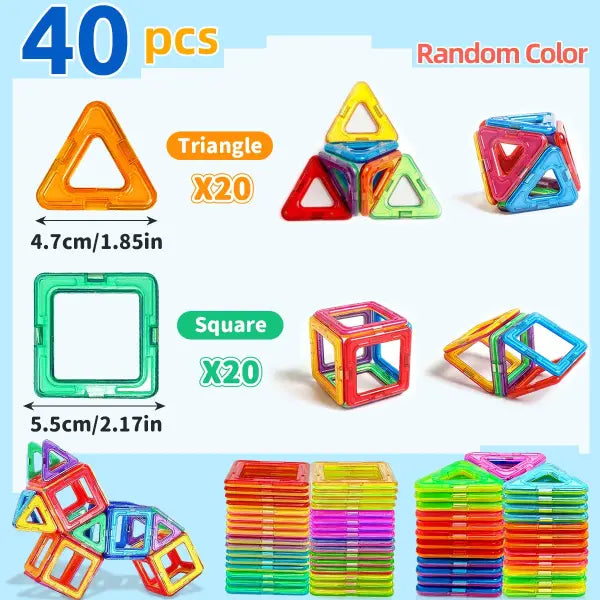 Medium Size Magnetic Building Blocks DIY Magnets Toys for Kids