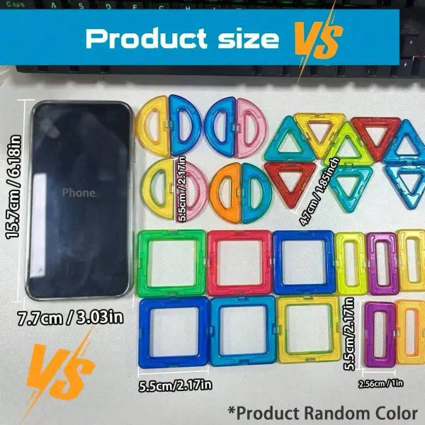 Medium Size Magnetic Building Blocks DIY Magnets Toys for Kids