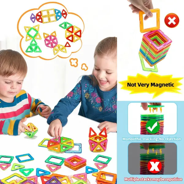 Medium Size Magnetic Building Blocks DIY Magnets Toys for Kids