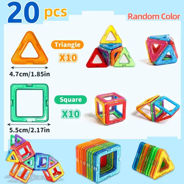 Medium Size Magnetic Building Blocks DIY Magnets Toys for Kids