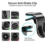 Magnetic Car Phone Holder Universal Fit Secure Air Vent GPS Support - NO 360 Rotate-S 1