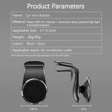 Magnetic Car Phone Holder Universal Fit Secure Air Vent GPS Support - NO 360 Rotate-S 1