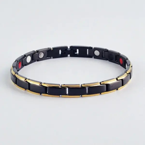 Magnetic Therapy Women’s Ankle Bracelet – Energy Balance Anklet - black gold