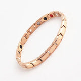 Magnetic Therapy Women’s Ankle Bracelet – Energy Balance Anklet - rose gold